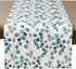 SARO LIFESTYLE Eucalyptus Leaf Table Runner, 16"x120" Eucalyptus Design