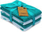 AMOUR INFINI Kitchen Towels - Pack of 4 Absorbent, Quick Drying Premium Cotton Tea Towels, 16x28 Inch, Turquoise