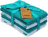 AMOUR INFINI Kitchen Towels - Pack of 4 Absorbent, Quick Drying Premium Cotton Tea Towels, 16x28 Inch, Turquoise