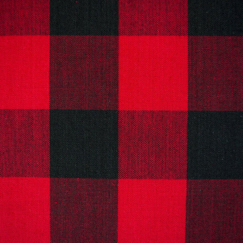 DII Buffalo Check Collection, Classic Farmhouse Table Runner, 14x108, Red & Black