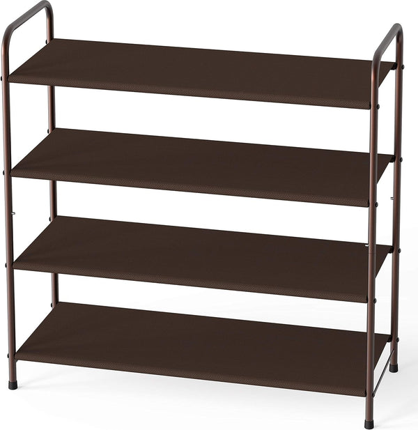 Simple Houseware 4-Tier Shoe Rack Storage Organizer, Bronze