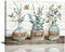 Tijuboni Farmhouse Bathroom Decor Wall Art - Rustic Botanical Pictures Canvas Print for 8''x12''