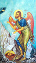 Wooden Greek Christian Orthodox Wood Icon of Saint John The Baptist