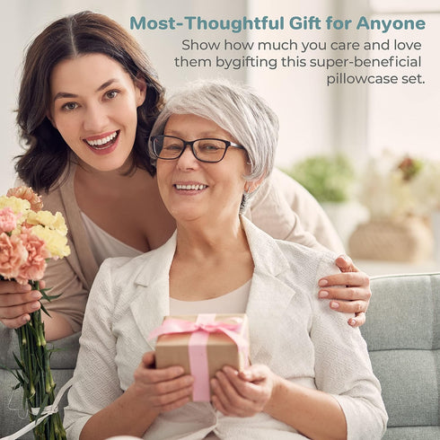 Spasilk Pure Silk Pillowcase, Charmeuse Silk, Hypoallergenic, Queen Sized, Ivory