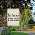 Welcome We Hope You Like Dog Hair Garden Flag, Dog Welcome Flag Decor (Dog Hair F)