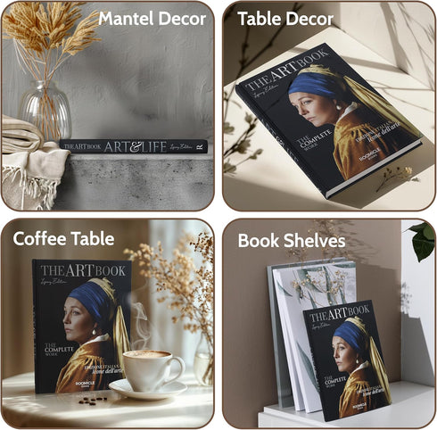 Art Decorative Books for Coffee Table - Designer Faux/Fake Books for Decoration - Enhance Your Coffee Table, Mantle