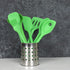 Chef Craft Premium Silicone Kitchen Tool and Utensil, 5 Piece Set, Green by Chef Craft