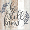 Be Still And Know That I Am God Rustic Wall Sign, 12x12