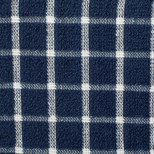 DII Nautical Blue Basic Terry Collection Windowpane Dishcloth Set, 12x12, 6 Piece
