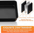 Herogo 8 x 8 Baking Pan Set of 2, Non-Stick Square Cake Pan for Oven, Stainless Steel Black Casseroles