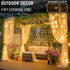 300 Dazzle Bright LED Curtain Lights, Plug in Fairy Curtain Lights for Bedroom, Christmas Hanging String Lights Outdoor