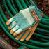 Wells Lamont Women's HydraHyde Water-Resistant Leather Palm Hybrid Work Gardening Gloves, Medium (Pack of 1) (3250M), Blue