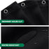 Biscaynebay Extra Long Fabric Shower Curtain Liner, 72 Inch Width by 84 Inch Length, Black