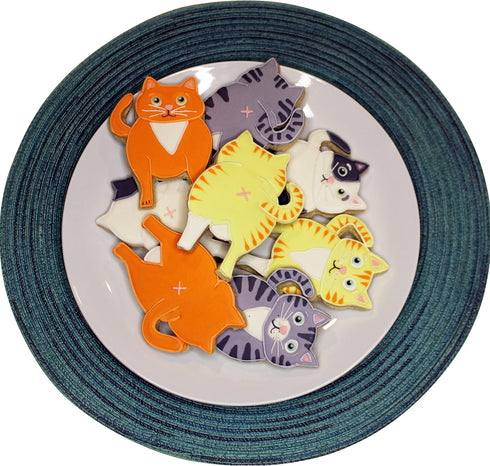 Chonky Kitty Cookie Cutter Set, 2 Pieces Large 4" Size Front and Back Cat Butt Cookie Cutters Baking Supplies