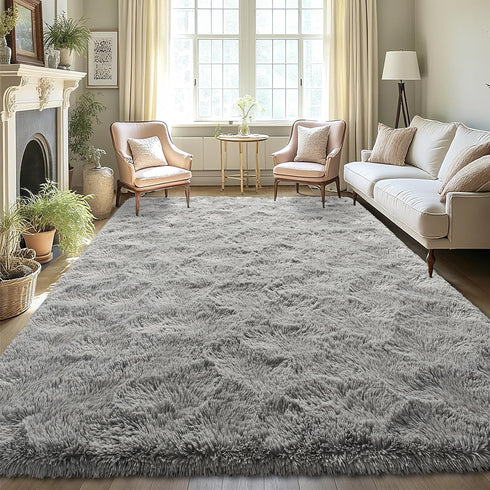 LOCHAS Ultra Soft Indoor Modern Area Rugs Fluffy Living Room Carpets for