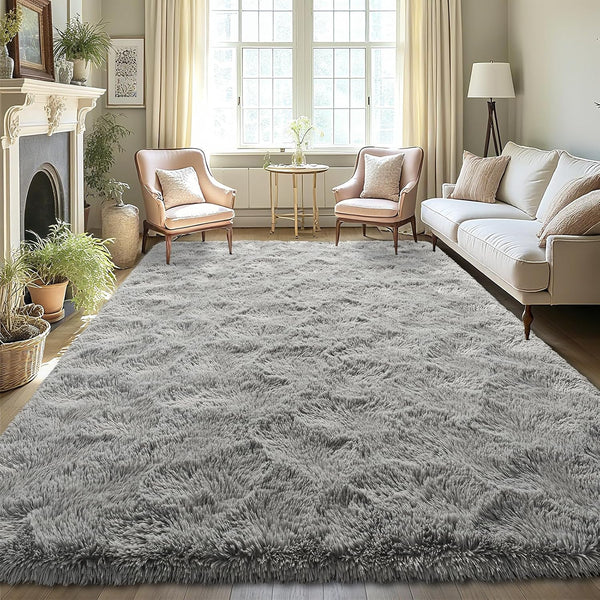 LOCHAS Ultra Soft Indoor Modern Area Rugs Fluffy Living Room Carpets for