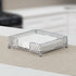 Home Basics Chrome Plated Steel Infinity Collection Flat Napkin Holder Organizing Stand, Elegant Design, Silver Chrome