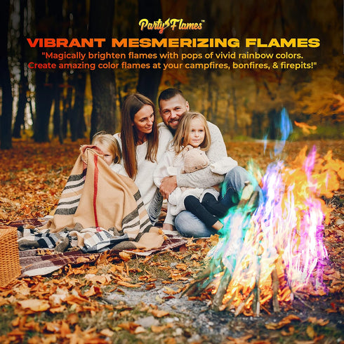Fire Color Changing Packets for Fire Pit (10 Pack) - Perfect for Campfire, Bonfire, Fire Pits & Outdoor Fireplaces -