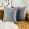 Home Brilliant Velvet Decorative Pillow Covers for Sofa Bench Set of 2