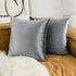 Home Brilliant Velvet Decorative Pillow Covers for Sofa Bench Set of 2