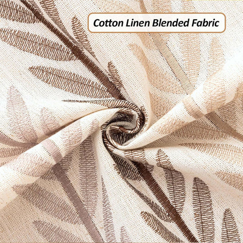 20" 60" SIELUNO Waterproof Coffee Table Cloth, Coffee Table Covers for Living Room Rectangle Cotton Linen Tablecloth