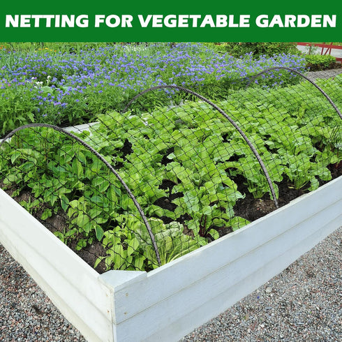 25'x50' 2" BSTPCOO Bird Netting with Mesh Garden Net with Bird Scare Tape, Avian Nettings for Chicken Coop Roof, Heavy