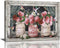 Farmhouse Canvas Wall Art Rustic Pink Rose Wall Decor, Flower Mason Jar Hummingbird Painting Prints for Country Home