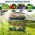 32" OYEAL Raised Garden Bed with Legs & & Trellis Tall Vertical Herb Garden Planter Indoor Outdoor Elevated Flower Beds