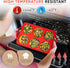 Silicone Muffin Top Pans for Baking - 4 Inch Jumbo Size Egg Baking Pan - RED Whoopie Pie Baking Pans