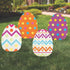 Fun Express Jumbo Easter Eggs Yard Signs 4-Pack - Large 18x24.5 Outdoor