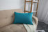 TangDepot Handmade Decorative Throw Pillow Covers, 100% Cotton Canvas, (12"x18", Blue Ashes)