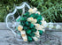 Closed Bud Roses Flower Bouquet - St. Patrick's Day Green and White (3 Dozen)