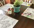 Mandala Design Set of 4 Placemats, Interactive Coloring Placemats for Kids, Washable and Reusable DIY Activity