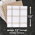 T-Fal Premium Waffle Dish Cloths, Highly Absorbent 100% Cotton, 12"x13" Cleaning Towel, 12-Pack