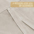 H.VERSAILTEX 63 Inch Tie Up Linen Curtains, Natural Textured Privacy Curtain, Multi Hanging Ways, 42x63