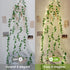 23FT 73 Ivy Vine String Lights, LED Lighted Garland with Green Leaves, USB & Battery Powered, Room Wall, Dorm, Bedroom