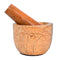 Mortar and Pestle, Heavy Duty Polished Hard Stone Grinder for Spices, Pastes, Herbs, Seasoning (Bidasar)