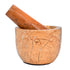 Mortar and Pestle, Heavy Duty Polished Hard Stone Grinder for Spices, Pastes, Herbs, Seasoning (Bidasar)