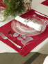 DII Christmas Kitchen Embroidered Table Décor Collection, Snowman Placemat Set, 13x19, Red, 4 Piece