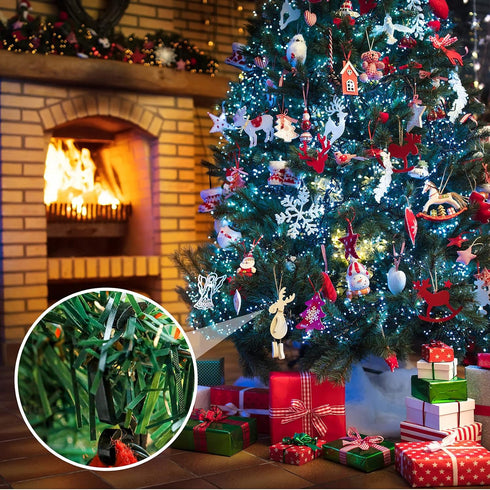 Marsui 120 Pieces Christmas Light Clips, Outdoor Gutter Hooks for Hanging String Lights (Black)