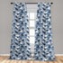 Ambesonne Camouflage Window Curtains, Abstract Soft Colors Pattern Surreal Shapes Design Art, 2-Panel Set - 28" x 63",