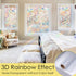 STATINT Stained Glass Window Privacy Film,UV Blocking Window Clings,Rainbow Static Cling Non-Adhesive Window Vinyl Stickers for Home Door,17.3 Inch X 6.5 Feet by STATINT WINDOW FILMS