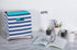 11x11x11, DII Polyester Cube Storage Collection Hard Sided Collapsible, Nautical Blue