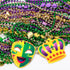 72PCS Moon Boat Mardi Gras Beads Bulk Carnival Accessories for Party Favors Decorations Festival Parades