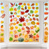 Fall Decorations for Home, Fall Window Clings, Thanksgiving Decorations with Maple Leaves Stickers for Decor