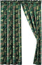 WPM Kids Collection 4 Piece Military Green Curtain Set with 2 Panels and Tiebacks, Boys Army Green Desert Camouflage
