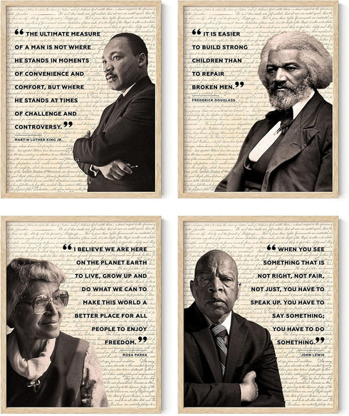 HAUS AND HUES African American Wall Art - Black History Month Posters & Classroom Decorations (8" x 10")