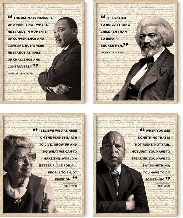 HAUS AND HUES African American Wall Art - Black History Month Posters & Classroom Decorations (8" x 10")