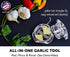 Nextrend Garlic Twister 4th Generation, 3-5 Clove Capacity, Dishwasher-safe, BPA-Free, Clear