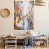 Ambesonne Venice Tapestry - Historical City Vintage Houses Water Canal Venice Italy Oil Painting, 40" X 60", Orange